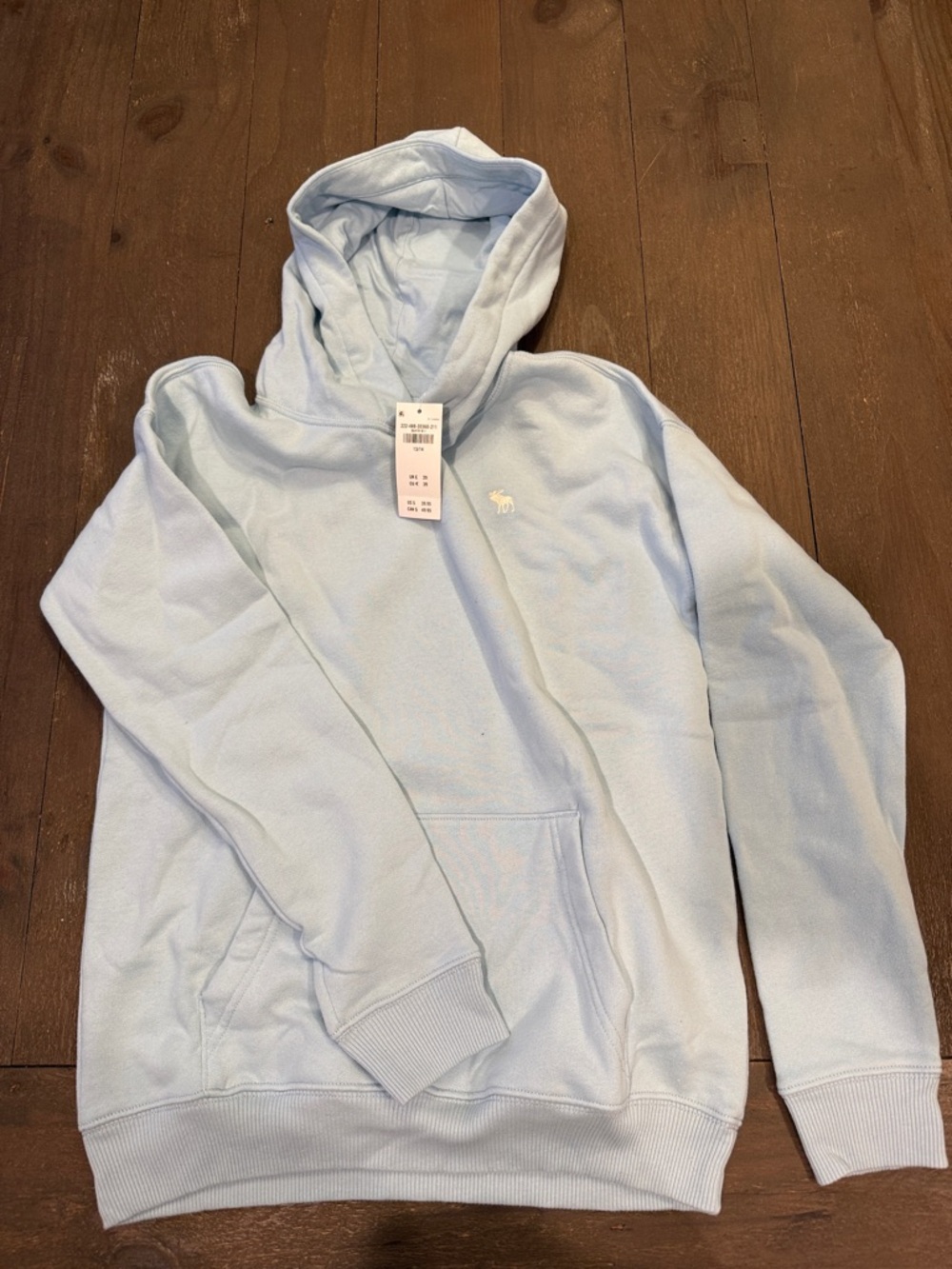 Light Blue kids Hooded Sweatshirt